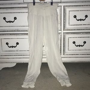 Aerie white balloon pants